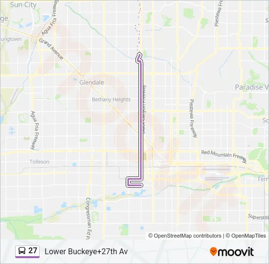 27 Bus Line Map