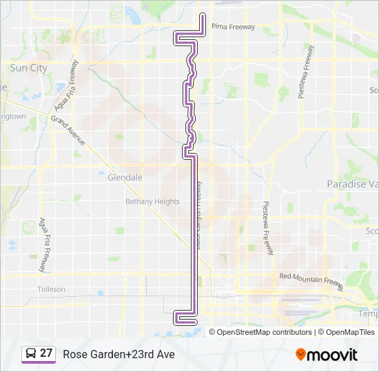 27 Bus Line Map