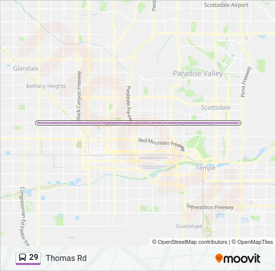 29 Bus Line Map
