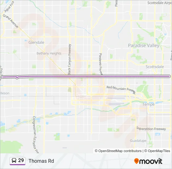 29 Bus Line Map
