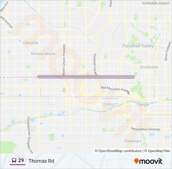 29 Bus Line Map