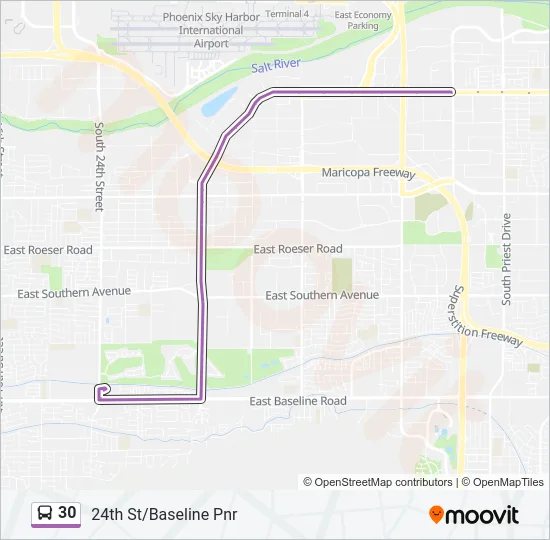 30 Bus Line Map
