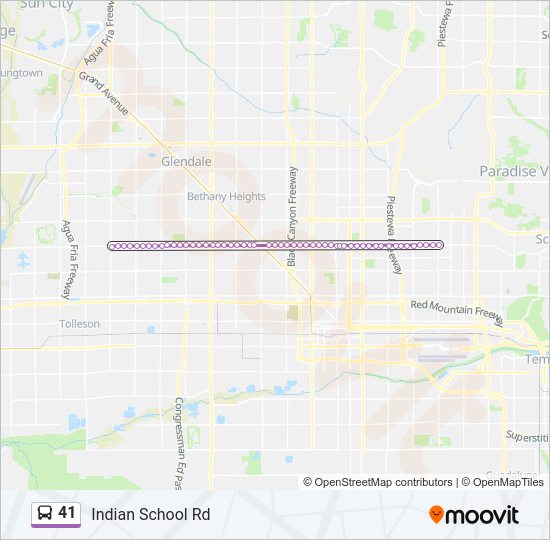 41 Bus Line Map