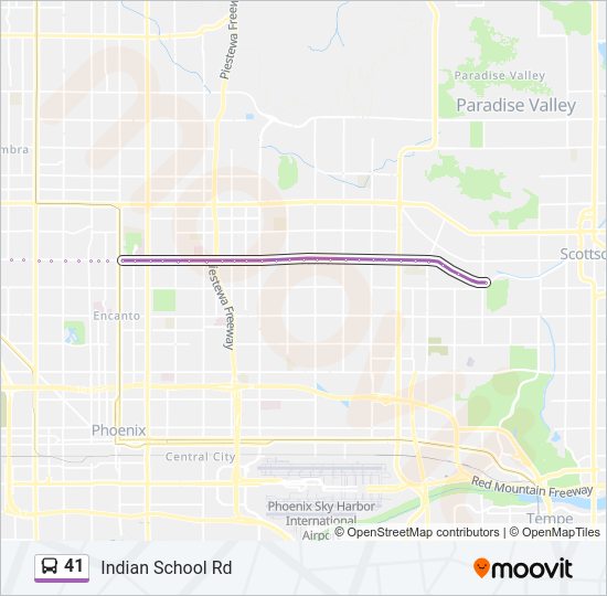 41 Bus Line Map