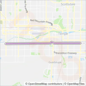 45 Bus Line Map
