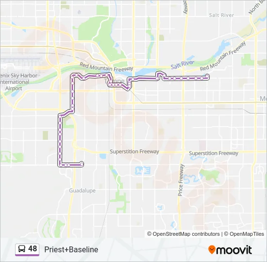 48 Bus Line Map