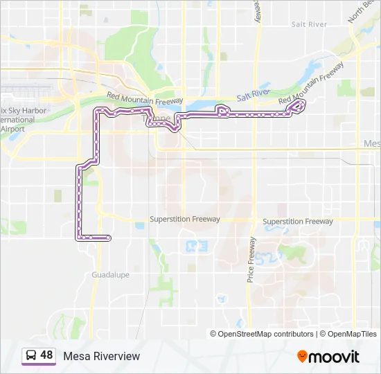 48 Bus Line Map
