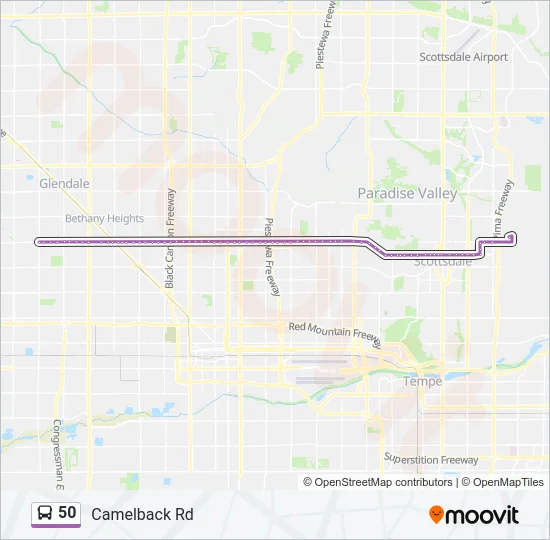 50 Bus Line Map