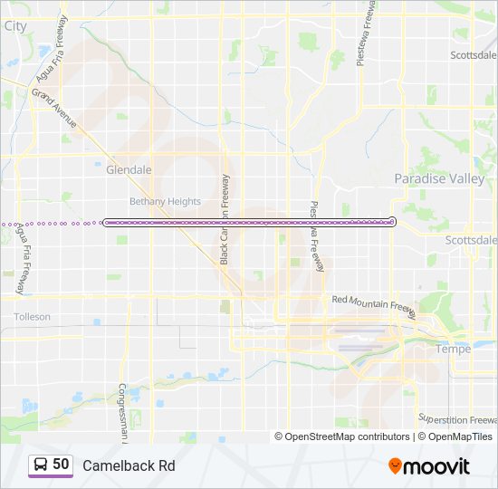 50 Bus Line Map