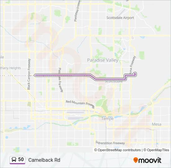 50 Bus Line Map