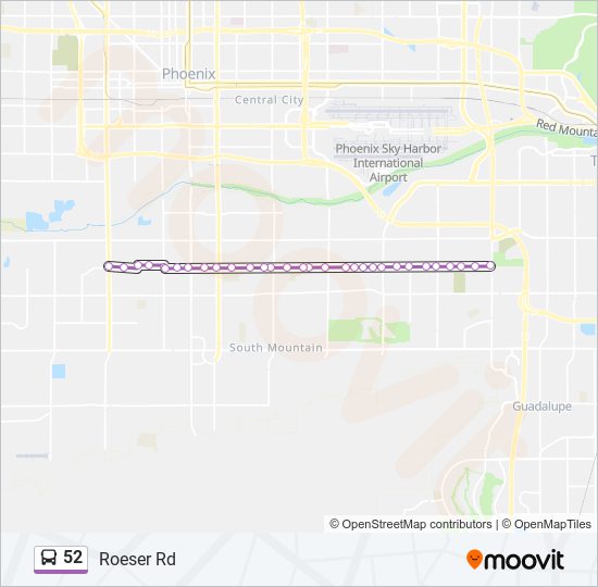 52 Bus Line Map