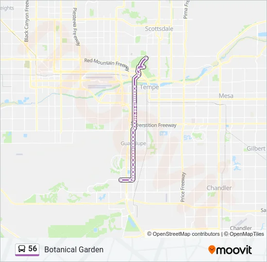 56 Bus Line Map