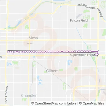 61 Bus Line Map