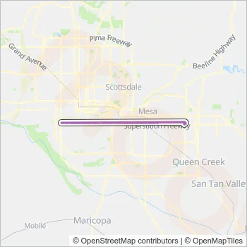 61 Bus Line Map