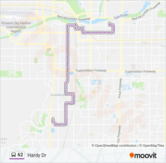 62 Bus Line Map