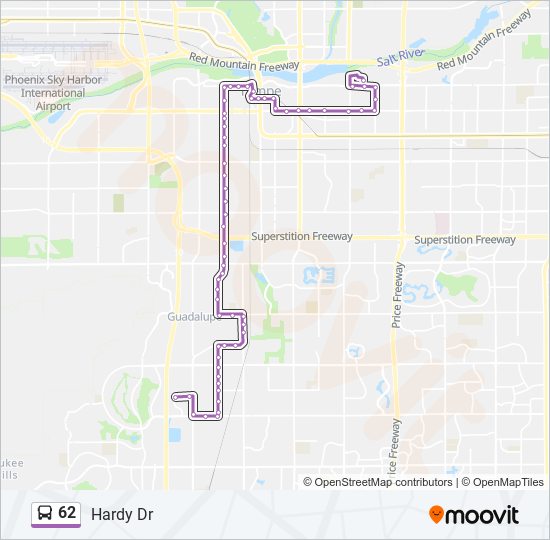 62 Bus Line Map