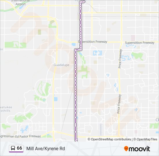 66 Bus Line Map