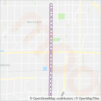 67 Bus Line Map