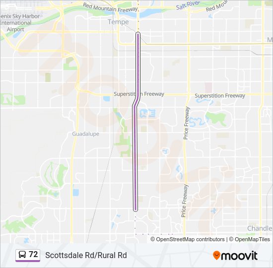 72 bus Line Map