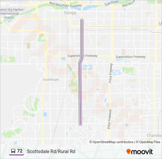 72 Bus Line Map