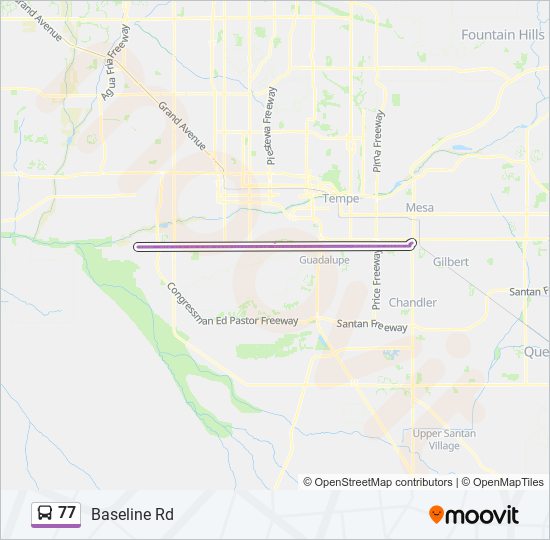 77 Bus Line Map