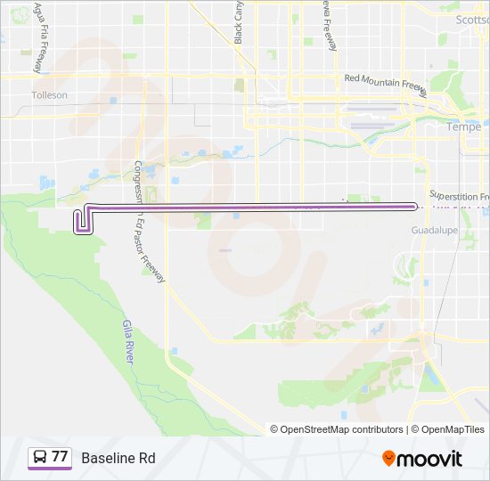 77 Bus Line Map