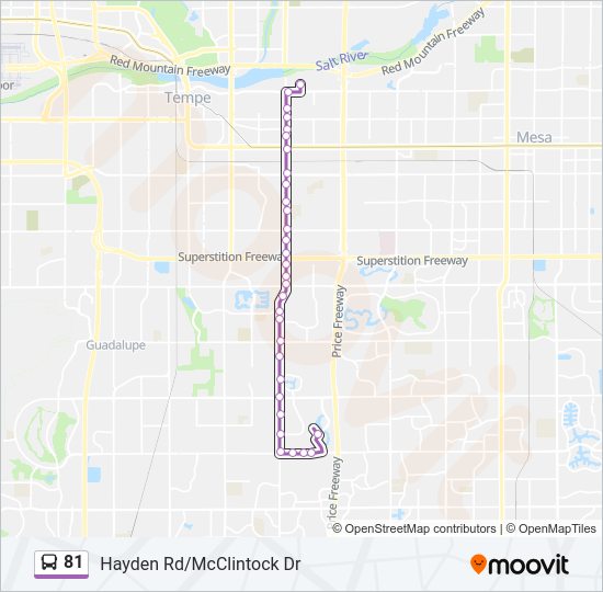 81 Bus Line Map