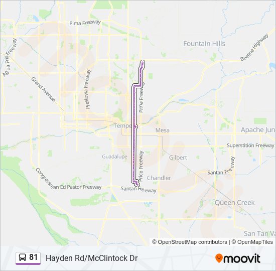 81 Bus Line Map