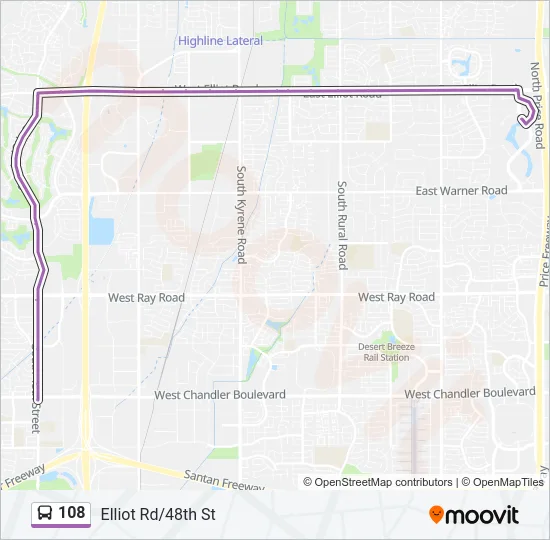 108 Bus Line Map