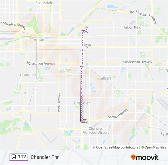 112 Bus Line Map