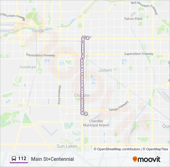 112 Bus Line Map