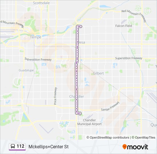 112 bus Line Map