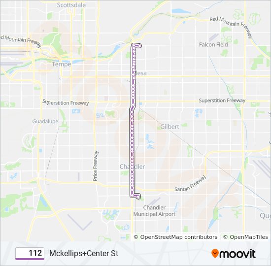 112 Route: Schedules, Stops & Maps - Mckellips+Center St (Updated)