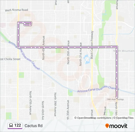 122 Bus Line Map