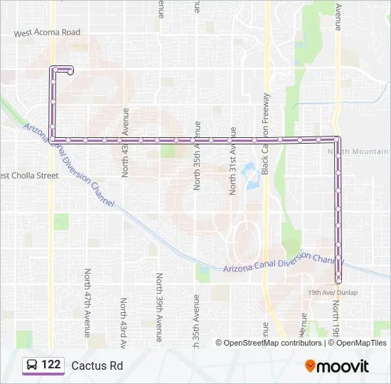 122 Bus Line Map