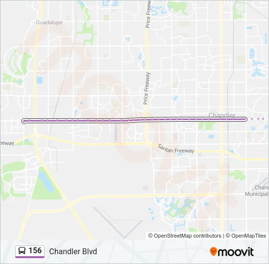156 Bus Line Map