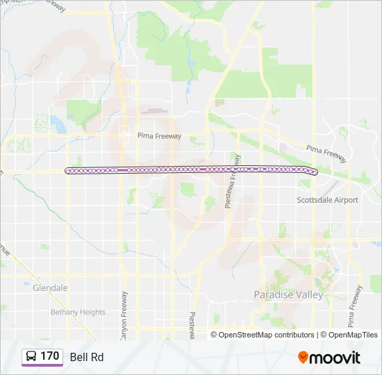 170 Bus Line Map