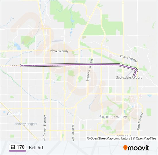 170 Bus Line Map