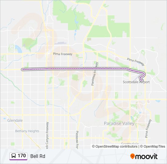 170 Bus Line Map