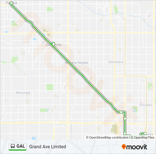 GAL Bus Line Map