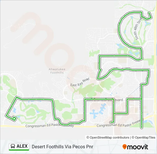 ALEX Bus Line Map
