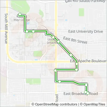 MARS Bus Line Map