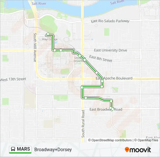 MARS Bus Line Map