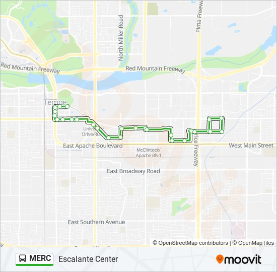 Mapa de MERC de autobús