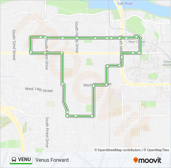 VENU Bus Line Map