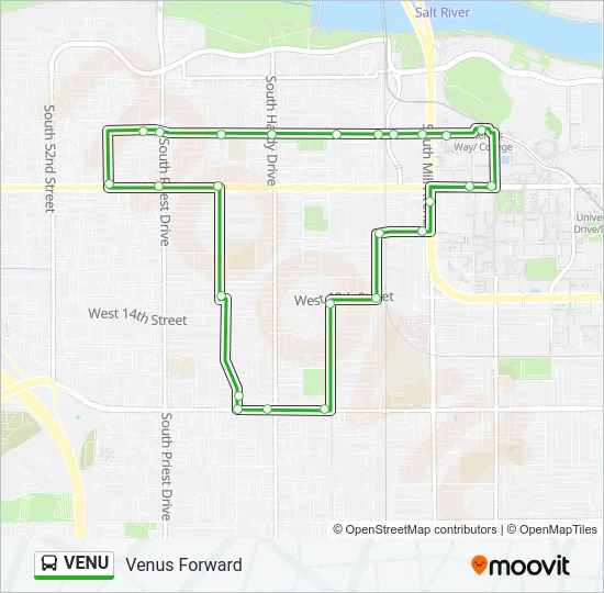 VENU Bus Line Map