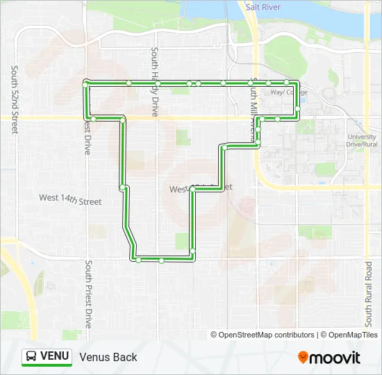 VENU Bus Line Map