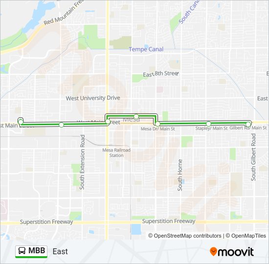 MBB Bus Line Map