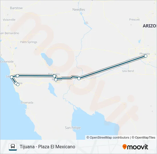 GREYHOUND US0851 Bus Line Map