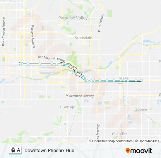 A Light Rail Line Map
